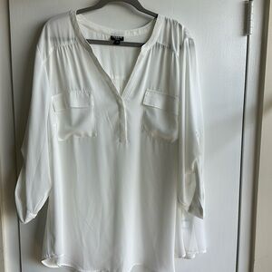 Torrid Harper Georgette Pullover 3/4 Sleeve Blouse. Torrid Size 4.